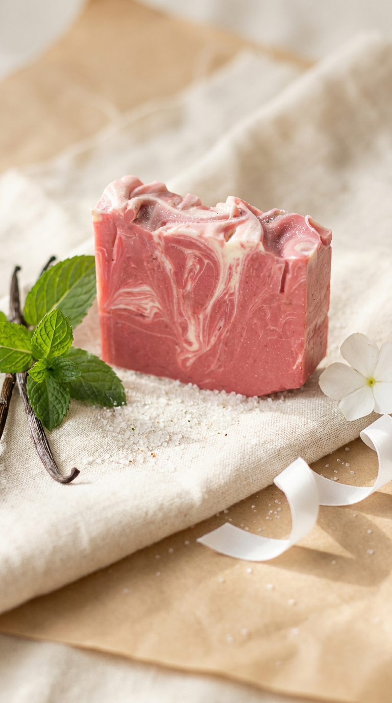 Candy Cane-Bathin' Beauty Vitamin Soap