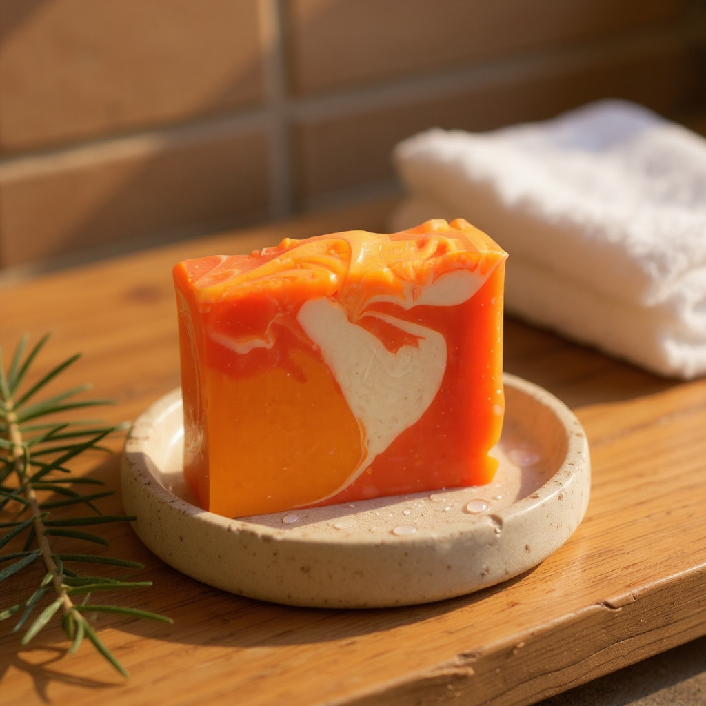 Orange Peel-Bathin' Beauty Vitamin Soap